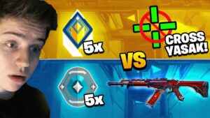 5 PLAT vs 5 RADİANT ama Radiantlarda Cross Yok !! (Valorant)