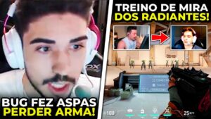 ASPAS FICOU REVOLTADO COM BUG QUE FAZ ARMA DESAPARECER e COMO MELHORAR A MIRA NO VALORANT!