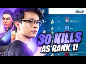 Dropping 30 Kills as RANK 1 in RADIANT !! | SEN zekken