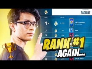 I AM RANK #1 RADIANT FOR THE 3RD TIME IN VALORANT !! | SEN zekken