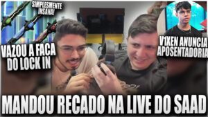 ASPAS INVADIU A LIVE DO SAADHAK PRA MANDAR UM RECADO SOBRE AS RANKEDS EUROPEIAS - FACA DO LOCK IN