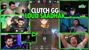REAÇÃO DOS STREAMERS AO CLUTCH GG DO SAADHAK NA PEARL