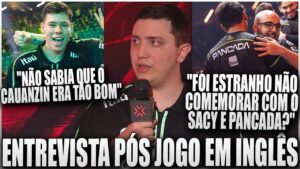 SAADHAK FALA SOBRE O SACY EM ENTREVISTA PÓS JOGO, RASGA ELOGIOS AO CAUANZIN e MAIS!