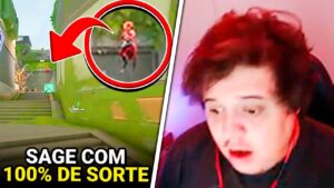 SAGE ELIMINOU O INIMIGO VOANDO (100% DE SORTE)! NUUH TILTOU COM BUG DA SKIN - VALORANT CLIPS