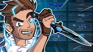 The blue side of Valorant ranked (new VCT knife)