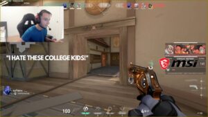 FNS ans s0m tilting over the college valorant teams