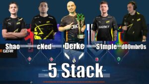 Fnatic Derke 5 Stack w/ NAVI Shao, cNed, S1mple & d00mbr0s | In Split | On Raze | VALORANT