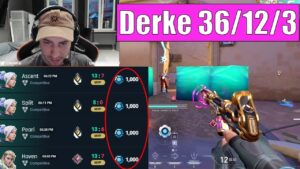 Fnatic Derke Hits Most Of The Time Perfect Score In Radiant Ranked | In Ascent | On Jett | VALORANT