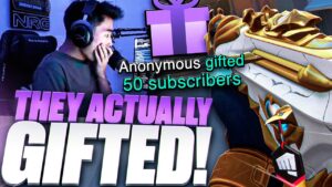 "If you get 20 kills, I'll gift 50 subs!"