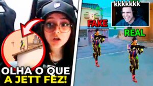 QUANDO UM RADIANTE FINGE SER UM CLONE DE YORU! JETT FEZ O IMPOSSÍVEL (VAC SHOT) - VALORANT CLIPS