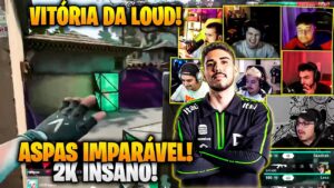 REAÇÃO DOS STREAMERS A LOUD FECHANDO O PRIMEIRO MAPA DA SÉRIE - LOUD X LEVIATAN