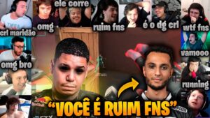 REAÇÃO DOS STREAMERS AO DGZIN FAZENDO O FNS DE DANADA no CLUTCH!