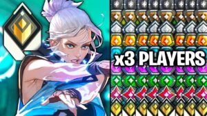 Radiant Rank #9 Jett VS 3 Of Every Rank, until he Loses