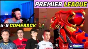 Tarik Destroyed Valorant Premier League with 4-9 Insane Comeback Ft. Shroud Timmy Stewie2k & Steel
