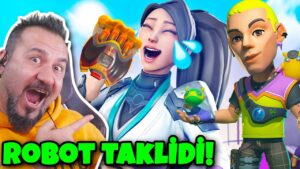 VALORANT YENİ SİLAHLARLA ROBOT TAKLİDİ YAPTIM! KOMİK ANLAR 2023 | VALORANT OYNUYORUZ