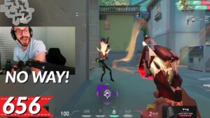Tenz Hit The Fastest FlickShot I've Ever Seen | Most Watched VALORANT Clips Today V656