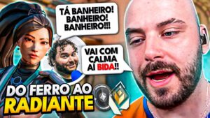 JOGUEI com O BIDA do LOW ELO! FERRO AO RADIANTE #6 - VALORANT