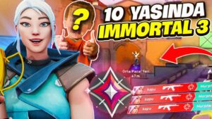 SADECE 10 YAŞINDA VE İMMORTAL 3 OLAN ÇOCUK | ŞAKA GİBİ BİR AİM | VALORANT