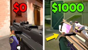 $0 VS $1000 SKIN INVENTORIES in Valorant... WHO WINS?!