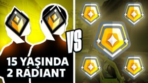2 RADİANT vs 5 GOLD ama radiant'lar 15 YAŞINDA! | Valorant