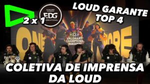 COLETIVA DE IMPRENSA DA LOUD APÓS ELIMINAR A EDG DA CHAMPIONS E GARANTIR O TOP 4