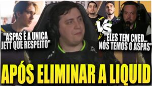 COLETIVA DE IMPRENSA DA LOUD APÓS ELIMINAR A LIQUID DO VALORANT CHAMPIONS