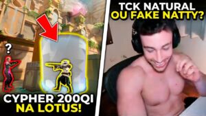 CYPHER USOU PIXEL DE JAULA ROUBADO NA LOTUS (200QI) e TCK NATURAL OU FAKE NATTY? - VALORANT CLIPS