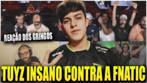 REAÇÃO DOS STREAMERS AO TUYZ SALVANDO A LOUD NO PISTOL CONTRA A FNATIC