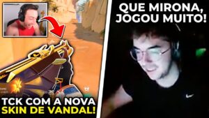 TCK ENCONTROU A NOVA SKIN DE VANDAL NA PARTIDA! MWZERA ELOGIOU MIRA DO SOVA - VALORANT