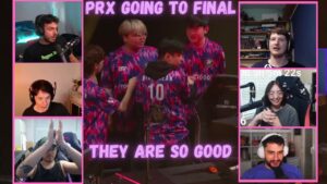 Valorant Streamers reacts to PRX Going to Upper Final after Take Down LOUD