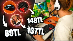 internetten aldığım EN UCUZ ekipmanlarla VALORANT oynadım!