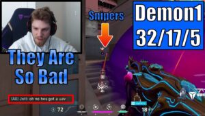 EG Demon1 Tried His Best Against Stream Snipers In Radiant Lobby | In Split | On Reyna | VALORANT
