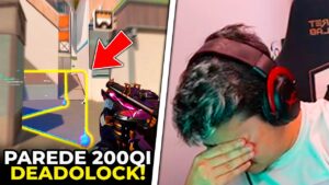 PAREDE INTELIGENTE DE DEADLOCK SURPREENDEU (200QI)! FRTTT NÃO ACREDITOU NISSO - VALORANT CLIPS