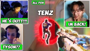 SEN TenZ back from Japan, speed running Ranked vs S0m & FNS w/ Zekken...