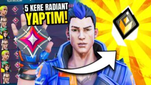 12 SAATTE immortal'a düşen oyuncuyu 5 kere RADİANT yaptım! | Valorant