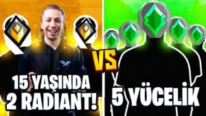 3 RADİANT vs 5 YÜCELİK ama radiant'lar 15 YAŞINDA! | Valorant