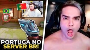 STREAMER GRINGO JOGOU CAMPEONATO BR E IMPRESSIONOU TODOS! XAROLA USOU 100% DO YORU - VALORANT CLIPS
