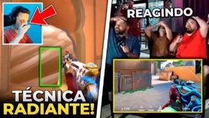 O SEGREDO de UM RADIANTE para ACERTAR HS! STREAMERS REAGINDO PINADA NO CAMPEONATO - VALORANT