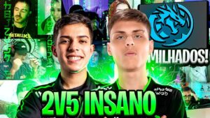 REAÇÃO DO MUNDO ao 2v5 INSANO do QCK E TUYZ HUMILHANDO A LEVIATÃ NO PISTOL!