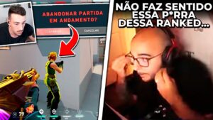 TCK ABANDONOU PARTIDA DO VALORANT APÓS ISSO ACONTECER! SACY TILTOU NA RANKED - CLIPS
