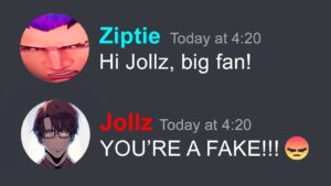 This player was impersonating Ziptie...