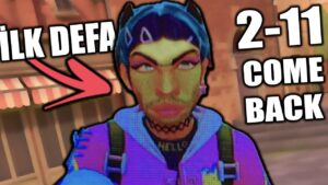 INSTA LOCK ATTIM AMA İLK DEFA OYNUYORUM | 2-11'DEN ÇEVİRDİK! | VALORANT | CLOVE |