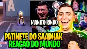 SAADHAK DEU O PATINETE QUE FEZ TODOS OS STREAMERS RIR! KKKKKKKKK