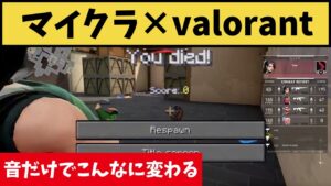 マイクラ×valorantコラボ！音だけでゆるいゲームに変わってて草ｗ【VALORANT】【クリップ集】