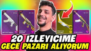 20 izleyicime gece pazarından istedikleri skinleri aldim  | valorant