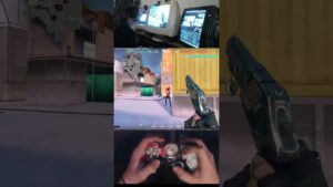 I died to the turret #valorantcontroller #gyro #crt #valorant