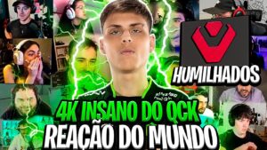 REAÇÃO DO MUNDO AO QCK DESTRUINDO A SENTINELS dando 4K!