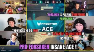VALORANT pros and streamers react to PRX f0rsaken's insane ACE against T1