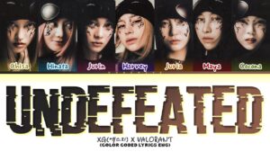 XG X VALORANT UNDEFEATED Lyrics (Color Coded Lyrics)