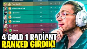 1 RADİANT, 4 GOLD ile RANKED GİRERSE ne olur? Valorant